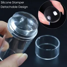 1Set Big Square Transparent Nail Art Stamping Stamper Scapple Plate Immagine Strumento di stampa di Manicure Fai da te con Capfor Manicure Immagine Piatto