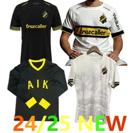 2024 25 AIK Solna Soccer Jerseys Special Fischer 7 Hussein 8 Otieno 25 Guidetti 11 Thill 17 Tihi 16 Haliti 6 132-летняя история 2024 Джерси футбольные рубашки Man White