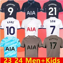 2024 Hots Pur Maddison Son Soccer Jerseys Romero Kulusevski Richarlison Kulusevski Van de Ben Bissouma Johnson Totten Ham Spurs Football Kit Shird Jerseys