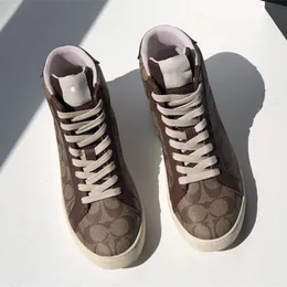 Designer -Coache Coaches Schuhe Neue Herren klassische High -Top -Sportschuhe Casual Sports Schnürung Runde Zehenbrettschuhe modisch und vielseitig atmungsaktiv