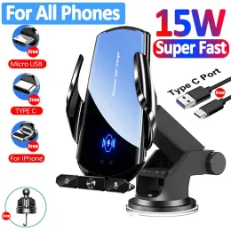 Schermate da 15 W Caricatore wireless Wireless Magnetica Carica rapida Station Air Stipper Porta del telefono per iPhone14 13 8 Pro Max Samsung Xiaomi