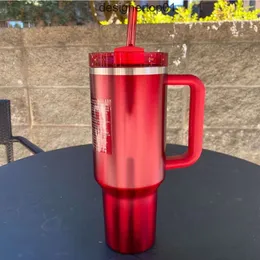 Stanleliness ABD Stock 40oz Söndürücü Tumbler Pembe Cosmo Parada Cobrize Flamansingo Paslanmaz Çelik Sevgililer Günü Silikon Terap Kapağı ve Saman C 5W40