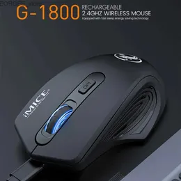 Mouse Laptop Computador Mouse Conjunto 1 Prático 4-Button Sleep Sleep confortável Mouse sem fio Y240407