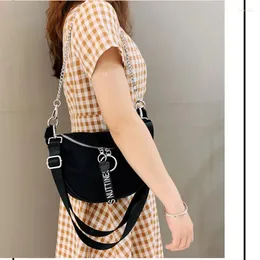 Totes Women Fashion Exquisite Double Ring Zipper Mesh Black Crescent Bag ShoulderBag CrossbodyBag Underarm Office Daily