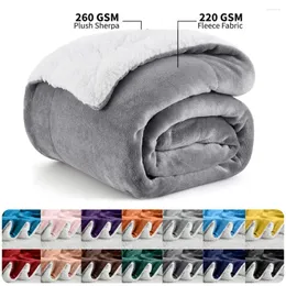 Decken Sherpa Decke warm für Winter Super Soft Fuzzy Flanell Fleece/Wolle reversibler Samt Plüsch Couch Leichtes Gewicht