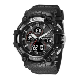 Orologio tattico Studente maschio Sport Dual display Digital Waterproof Glow Men's Watch