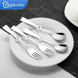 Kaffescoops Creative Dessert Dinner Eware Stainless Steel 410 Mirror Polishing Process Cute Stirring Scoop Hushåll Runda sked 12G