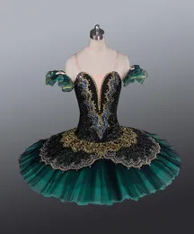 Performance Professional Classical Ballet tutus per adulto verde nero la esmeralda ballet tutu ragazze pancake tutu schiaccianoci Christmas4659219