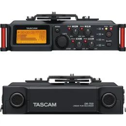Recorder TASCAM DR70D 4Channel DSLR Audio Recorder FourChannel Recorder And Mixer Four XLR Microphone Inputs With Phantom Power