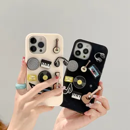 iPhone 15 Ultra 14 Pro Max 13 12 Pro Phone Cover 2A10 용 맞춤형 DIY 3D 만화 구멍 열산 실리콘 CORC 전화 케이스