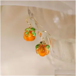 Studum neuer Persimmon Ruyi für Frauen mit einem kleinen und eleganten Stil leichter Internet Red Earhook Ohrringe Drop Lieferung Schmuck DHTZZ