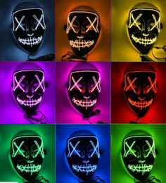 Light Light Halloween Mask Party Masches The Purge Election Year Great Funny Masches Festival Cosplay Costume Supplies Glow in Dark5621812