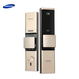 قفل Samsung Smart Photeprint Digital Doorlock SHPR80 /DR719 الأمان القفل الإلكترونية الإلكترونية مع مفتاح بطاقة كلمة المرور NFC