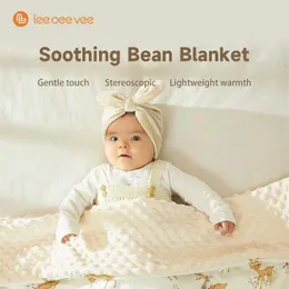 Blankets LEEOEEVEE Baby Blanket Cute Born Plush Swaddle Wrap Ultra-Soft Fluffy Fleece Sleeping Bag Cotton Soft Bedding