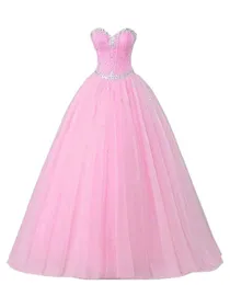 2019 Sweetheart Crystal Beading Ball Gown Quinceanera Dresses Lace Up Plus Size Sweet 16 Dresses Debutante 15 Year Formal Party DR3473699