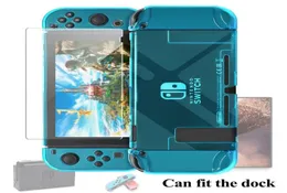 Nintendo Switch için Bölünmüş Kristal PC Şeffaf Kılıf Switch JoyCondermemped Cam Ekran PR3754326