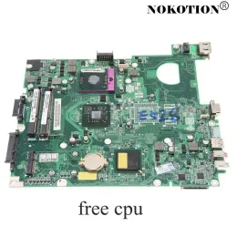 Moderkort Nokotion MBEDU06001 DA0ZR6MB6E0 LAPTOP MODERBODE FÖR ACER EXTENSA 5235 5635 Main Board GL40 DDR3 Gratis CPU