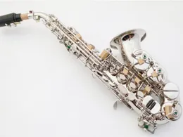 Suzuki B flach gebogene Sopran -Saxophon -Musikinstrumente mit Mundprodukten Schilfhandschuhe Fall Geschenk 5114796