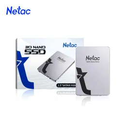 PADS Netac SSD 1 TB Disco duro 500GB HD 1TB 480GB 512 GB SSD SATA SATA da 2TB Shell di metallo Discorso rigido Discorso HDD 2.5 per desktop