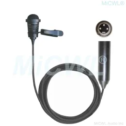 الميكروفونات ميكروفون ميكروفون مقطع Microphone Clipon XLR Lavalier Power 48V Phantom 3Pin MIC 5M سلك لـ DJ Mixer Tascam Zoom