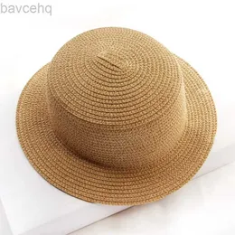 Chapéus de aba larga Chapéus de balde 2020 Europeu American Seaside Sea-filho Summer New Womens Sun Hat Hat Balde Cap bege chapas de palha lisadas Caps de praia Panamá 240407