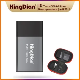 Guida Kingdian esterno portatile SSD 120GB 250GB 500G 1 TB Disco rigido solido USB 3.0 Tipo C per laptop Business Maning Best Gift