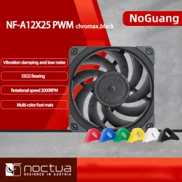 Möss noctua nfa12x25 pwm chromax.black.swap 4pin pwm temperaturkontroll fläkt vatten kylning avgasschassi kylfläkt