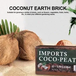 Substrate Coco Coir Bricks Organic High Expansion Coconut Coir Soil Blocks Compressed Coconut Substrate For Lizard Tortoise Snake Reptile