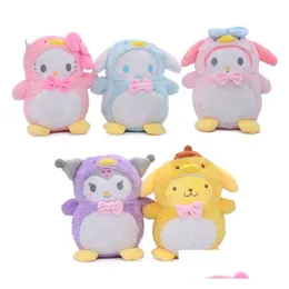 Фаршированные плюшевые животные пингвин серии переодевания Kmi P Toy Doll Drop Delive Toys подарки dhjeg