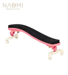 Resto de ombro de violino Naomi ajustável 44 34 Plástico para descanso de ombro para 44 34 Violin Pink Violin Parts Acessórios New3922549