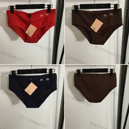 Kvinnor trosor sexiga låghöjda bikinis Underkläder Bomullsfasta färg Knickers Intimat underkläder