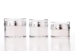 2021 15 30 50g Pearl White Acrylic Jar Jar Round Commetic Cream Pump Cosmetic Packaging Container3985239