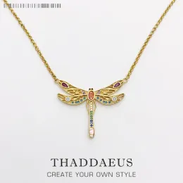 Necklaces Necklace Gold Dragonfly 2021 Summer Brand New Fine Bohemia Jewelry Europe Bijoux Gift For Women Girls