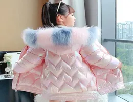 Girls Baby039s Down Coat Jacket Outwear 2022 Blue Casual Warm Fur Thicken Winter Autumn Overcoat Top Cardigan Children039s C6181603