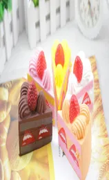 Neue Geburtstagstortenspielzeug Quadrische Erdbeer -Schicht Erdbeer -Kuchen -Creme Parfüm langsam aufsteigende Spielzeuge 8x6cm5153660