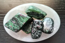 35 cm Polerad Ruby Zoisite Rough Palm Stones Natural Gemstone Anyolit Raw Ruby Zoisite Healing Natural Stones and Minerals6211604