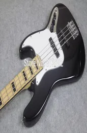 Signature personalizada de geddy lee 4 strings precisão jazz elétrico bassle bordo de pescoço escapado preto bloco de bloco 2994826