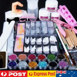 مجففات 12 Glitter Acrylic Powder Kit Tips Nail Art Tips Nail Art Decoration ، Diy Nail Art Tool Supplies Supplies Acrylic Dail Kit للمبتدئين