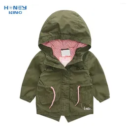 Jackets HONEYKING Spring And Autumn Children's Clothing Boy's Jacket Baby Cute Coat Infant Kids Windbreaker Hooded For Boy