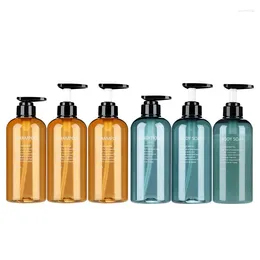 Bottiglie di stoccaggio 3pcs 300 ml Dispenser a bottiglia di pompa vuota Sap per il corpo ricaricabile per shampoo e cucina del bagno del balsamo