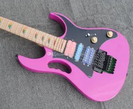 Ibz Steve Vai Jem 7V 24フレット77ピンクのエレクトリックギタースカラップ指板Pyramid Inlayfloyd Rose Tremolo Lions Claw Tremolo2883722