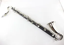 بوفيه الأسود باس كلارينيت عالي الجودة BB Clarinet D إسقاط ب ضبط الماهوغوني كلارينيت الفضة المطلي مفاتيح مفاتيح مفاتيح الموسيقية instrume1988081