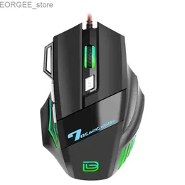 Topi Game G5 ESPORT LUMINUNO Big Mouse USB Mouse 7D FirePower Key Mechanical Hot Wired Mouse Game Y240407