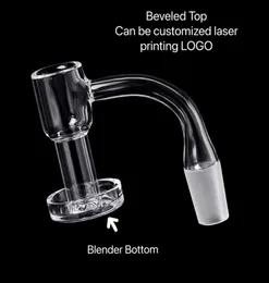 20mm Mini Quartz Terp Slurper Banger Reting Nail With HQ 2mm tjock Beveled Top 25mm Walls 3mm Bottom Domeless Nails For Water Bo4340407