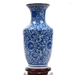 Vasi decorazioni di vaso in porcellana blu ceramica blu e bianca