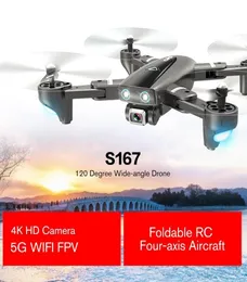 S167 5G WiFi FPV RC Drone con 4K HD Widrone Drone GPS Posizionamento DRONE DRONE Piegabile Aeromobile Foroxis RC 665867658