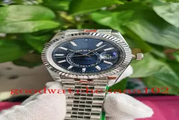 Classic Series U1 New Version Sky Men039s Watch 42mm Blue Dial 326934 3269333 Automatisk 2813 Rörelse Två ton guld rostfri S3047192