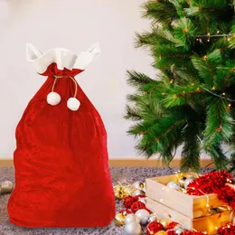 선물 랩 대형 크리스마스 가방 패키지 파우치 드로 스트링 산타와 함께 크리스마스 선물 생일