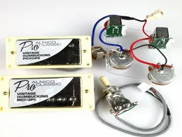 1 مجموعة كروم قياسية probucker Alnico N و B الكهربائية الغيتار Humbucker مع Pro Wiring Harness for Silver Cover4458333