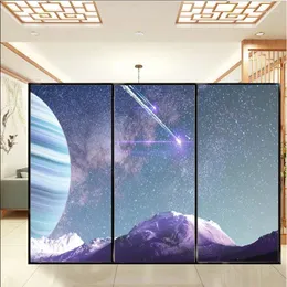 Adesivi per finestre Film Privacy Film statico Clings Starry Sky decorativo decorativo non adesivo anti-UV Controllo termico per la casa